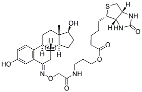 1,3,5(10)-ESTRATRIEN-3,17-BETA-DIOL-6-ONE 6-CARBOXYMETHYLOXIME-NH-PROPYL-BIOTIN Struktur