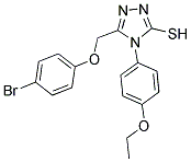 5-(4-BROMO-PHENOXYMETHYL)-4-(4-ETHOXY-PHENYL)-4H-[1,2,4]TRIAZOLE-3-THIOL Struktur