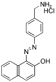 1-[(4-AMINOMETHYLPHENYL)AZO]-2-NAPHTHOL HYDROCHLORIDE Struktur