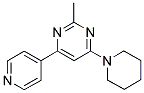 2-METHYL-4-PIPERIDIN-1-YL-6-PYRIDIN-4-YLPYRIMIDINE Struktur