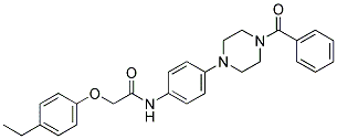 N-(4-(4-BENZOYLPIPERAZIN-1-YL)PHENYL)-2-(4-ETHYLPHENOXY)ACETAMIDE Struktur