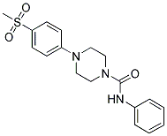 4-[4-(METHYLSULFONYL)PHENYL]-N-PHENYLPIPERAZINE-1-CARBOXAMIDE Struktur