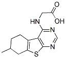 (7-METHYL-5,6,7,8-TETRAHYDRO-BENZO[4,5]THIENO[2,3-D]PYRIMIDIN-4-YLAMINO)-ACETIC ACID Struktur