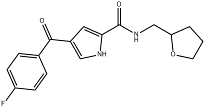 4-(4-FLUOROBENZOYL)-N-(TETRAHYDRO-2-FURANYLMETHYL)-1H-PYRROLE-2-CARBOXAMIDE Struktur