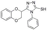 5-(2,3-DIHYDRO-BENZO[1,4]DIOXIN-2-YL)-4-PHENYL-4H-[1,2,4]TRIAZOLE-3-THIOL Struktur