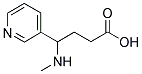 4-(METHYLAMINO)-4-(3-PYRIDYL)BUTYRIC ACID Struktur