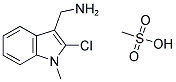 C-(2-CHLORO-1-METHYL-1H-INDOL-3-YL)-METHYLAMINE, METHANESULFONIC ACID Struktur