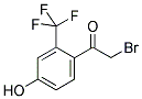 4-HYDROXY-2-(TRIFLUOROMETHYL)PHENACYL BROMIDE Struktur