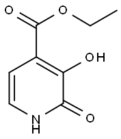 ETHYL-3-HYDROXY-DIHYDROPYRIDONE-4-CARBOXYLIC ACID Struktur