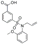 3-[ALLYL-(2-METHOXY-PHENYL)-SULFAMOYL]-BENZOIC ACID Struktur