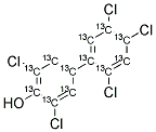 13C12-2',3,4',5,5'-PENTACHLORO-4-BIPHENYLOL Struktur