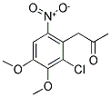 (2-CHLORO-3,4-DIMETHOXY-6-NITROPHENYL)ACETONE Struktur