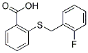 2-[(2-FLUOROBENZYL)THIO]BENZOIC ACID Struktur