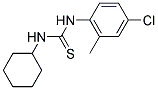 N-(4-CHLORO-2-METHYLPHENYL)-N'-CYCLOHEXYLTHIOUREA Struktur