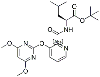 (2S)-2-[[[3-[(4,6-DIMETHOXYPYRIMIDIN-2-YL)OXY]PYRIDIN-2-YL]CARBONYL]AMINO]-4-METHYLVALERIC ACID, TERT-BUTYL ESTER Struktur