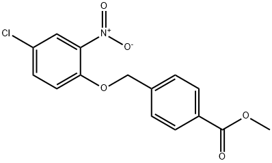 4-(4-CHLORO-2-NITRO-PHENOXYMETHYL)-BENZOIC ACID METHYL ESTER Struktur