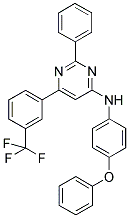 (4-PHENOXY-PHENYL)-[2-PHENYL-6-(3-TRIFLUOROMETHYL-PHENYL)-PYRIMIDIN-4-YL]-AMINE Struktur