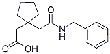 (1-[2-(BENZYLAMINO)-2-OXOETHYL]CYCLOPENTYL)ACETIC ACID Struktur