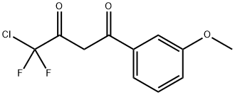 4-CHLORO-4,4-DIFLUORO-1-(3-METHOXY-PHENYL)-BUTANE-1,3-DIONE Struktur