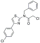 N-BENZYL-2-CHLORO-N-[4-(4-CHLORO-PHENYL)-THIAZOL-2-YL]-ACETAMIDE Struktur