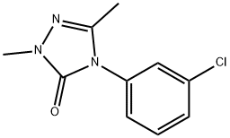 4-(3-CHLOROPHENYL)-2,5-DIMETHYL-2,4-DIHYDRO-3H-1,2,4-TRIAZOL-3-ONE Struktur