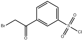 3-(2-BROMOACETYL)BENZENESULFONYL CHLORIDE Struktur