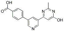 4-[5-(6-HYDROXY-2-METHYLPYRIMIDIN-4-YL)PYRIDIN-3-YL]BENZOIC ACID Struktur