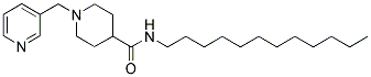 N-DODECYL-1-(3-PYRIDINYLMETHYL)PIPERIDINE-4-CARBOXAMIDE Struktur