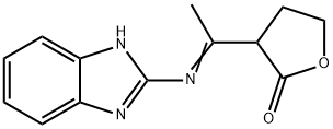 3-(1H-1,3-BENZIMIDAZOL-2-YLETHANIMIDOYL)DIHYDRO-2(3H)-FURANONE Struktur