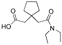 (1-[2-(DIETHYLAMINO)-2-OXOETHYL]CYCLOPENTYL)ACETIC ACID Struktur