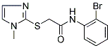 N-(2-BROMOPHENYL)-2-[(1-METHYL-1H-IMIDAZOL-2-YL)SULFANYL]ACETAMIDE Struktur