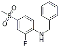 N-BENZYL-N-[2-FLUORO-4-(METHYLSULFONYL)PHENYL]AMINE Struktur