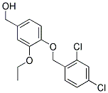 (4-[(2,4-DICHLOROBENZYL)OXY]-3-ETHOXYPHENYL)METHANOL Struktur