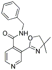 N-BENZYL-3-(4,4-DIMETHYL-4,5-DIHYDRO-1,3-OXAZOL-2-YL)ISONICOTINAMIDE Struktur