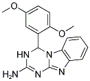 4-(2,5-DIMETHOXYPHENYL)-3,4-DIHYDRO[1,3,5]TRIAZINO[1,2-A]BENZIMIDAZOL-2-AMINE Struktur