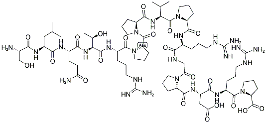 H-SER-LEU-GLN-THR-ARG-PRO-PRO-VAL-PRO-ARG-GLY-PRO-ASP-ARG-PRO-OH Struktur