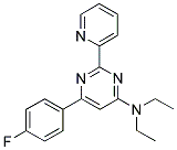 N,N-DIETHYL-6-(4-FLUOROPHENYL)-2-PYRIDIN-2-YLPYRIMIDIN-4-AMINE Struktur