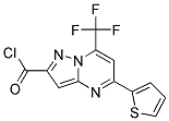 5-THIOPHEN-2-YL-7-TRIFLUOROMETHYL-PYRAZOLO[1,5-A]-PYRIMIDINE-2-CARBONYL CHLORIDE Struktur