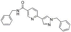 N-BENZYL-6-(1-BENZYL-1H-PYRAZOL-4-YL)NICOTINAMIDE Struktur