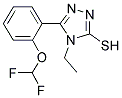 5-(2-DIFLUOROMETHOXY-PHENYL)-4-ETHYL-4 H-[1,2,4]TRIAZOLE-3-THIOL Struktur