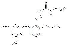 N-ALLYL-N'-[1-AZA-2-[2-[(4,6-DIMETHOXYPYRIMIDIN-2-YL)OXY]-6-BUTYLPHENYL]ETHENYL]THIOUREA Struktur