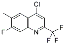 4-CHLORO-7-FLUORO-6-METHYL-2-(TRIFLUOROMETHYL)QUINOLINE Struktur