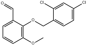 2-[(2,4-DICHLOROBENZYL)OXY]-3-METHOXYBENZALDEHYDE Struktur