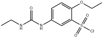 2-ETHOXY-5-(3-ETHYL-UREIDO)-BENZENESULFONYL CHLORIDE Struktur