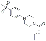 ETHYL 4-[4-(METHYLSULFONYL)PHENYL]PIPERAZINE-1-CARBOXYLATE Struktur