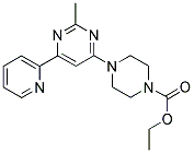 ETHYL 4-(2-METHYL-6-PYRIDIN-2-YLPYRIMIDIN-4-YL)PIPERAZINE-1-CARBOXYLATE Struktur