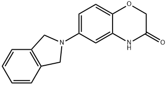 6-(1,3-DIHYDRO-2H-ISOINDOL-2-YL)-2H-1,4-BENZOXAZIN-3(4H)-ONE Struktur