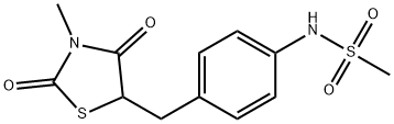 N-(4-[(3-METHYL-2,4-DIOXO-1,3-THIAZOLAN-5-YL)METHYL]PHENYL)METHANESULFONAMIDE Struktur