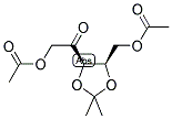 1,6-DI-O-ACETYL-2,3-ISOPROPYLIDENE-D-RIBOSE Struktur