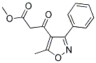 3-(5-METHYL-3-PHENYLISOXAZOL-4-YL)-3-OXO-PROPIONIC ACID METHYL ESTER Struktur